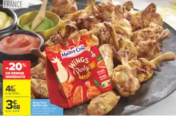 Carrefour Market Maître Coq Wings Party Nature offre