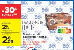 Carrefour Market CARREFOUR ORIGINAL Tiramisu au café offre