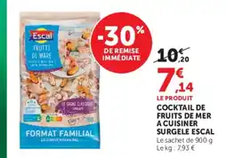 Super U Escal Cocktail de fruits de mer à cuisiner offre