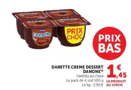 Super U Danette Creme Dessert offre