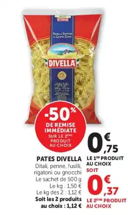 Super U DIVELLA Pates offre