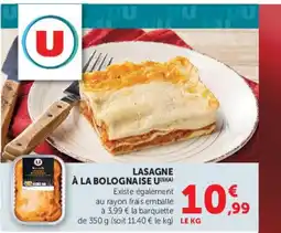 Super U U Lasagne à la bolognaise offre