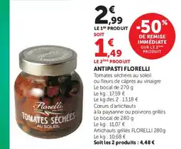 Super U FLORELLI Tomates séchées offre