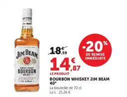Super U Jim Beam Bourbon Whiskey offre