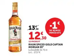 Super U Captain Morgan Rhum Spiced Gold offre