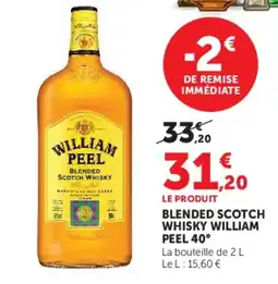 Super U William Peel Blended Scotch Whisky offre