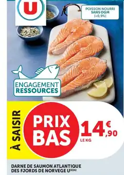 Super U U Darne de saumon atlantique offre