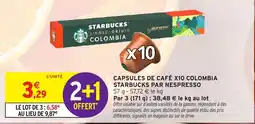 Intermarché STARBUCKS CAPSULES DE CAFÉ offre