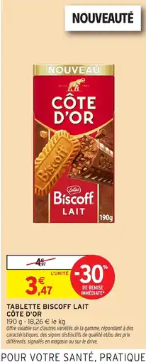 Intermarché Biscoff Côte d'Or offre