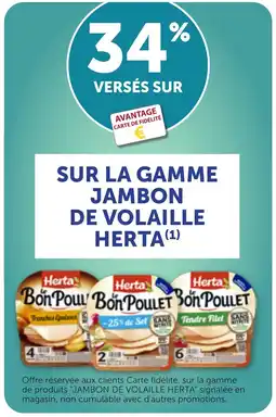 Maximarché Herta Sur la gamme jambon de volaille offre
