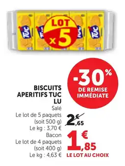 Maximarché TUC Biscuits Aperitifs offre