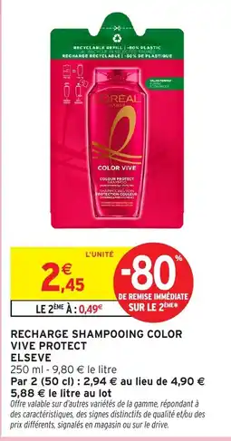 Intermarché L'ORÉAL PARIS COLOR VIVE offre
