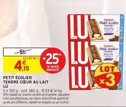 Intermarché LU Petit écolier offre
