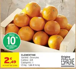 Intermarché CLEMENTINE offre