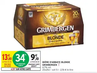 GRIMBERGEN BIÈRE D'ABBAYE BLONDE