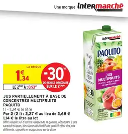 Intermarché PAQUITO Jus multifruits offre