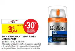 Intermarché L'ORÉAL MEN EXPERT SOIN HYDRATANT STOP RIDES offre