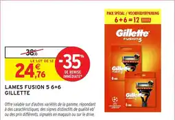 Intermarché Gillette Lames Fusion 5 offre