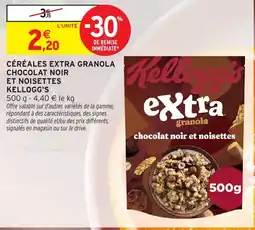 Intermarché Kellogg's Céréales Extra Granola offre