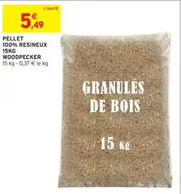 Intermarché WOODPECKER Granulés de bois offre