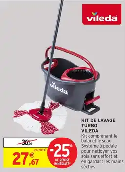 Intermarché VILEDA Kit de lavage turbo offre