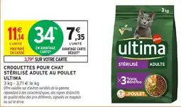 Intermarché Ultima Croquettes pour chat stérilisé adulte offre