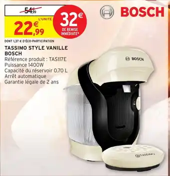 BOSCH TASSIMO STYLE VANILLE