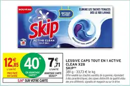 Intermarché SKIP Lessive Caps Tout En 1 Active Clean offre