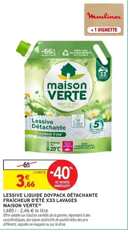 Intermarché Express Moulinex maison VERTE offre