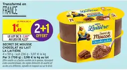 Intermarché Express La Laitière Secret de Mousse Chocolat au lait offre