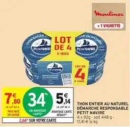 Intermarché Moulinex Thon entier au naturel offre