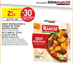Intermarché Monique Ranou Bœuf Bourguignon & Pommes de Terre offre