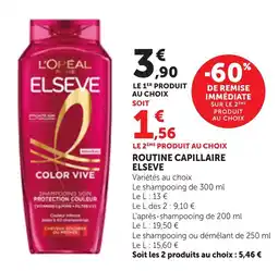 Maximarché ELSEVE ROUTINE CAPILLAIRE offre