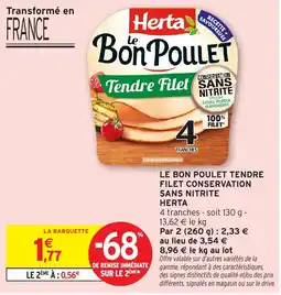 Intermarché Express Herta Le Bon Poulet offre