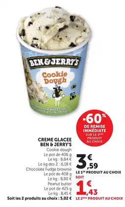 Maximarché Ben & jerry's cookie dough offre