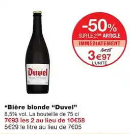 Monoprix Duvel Bière blonde offre