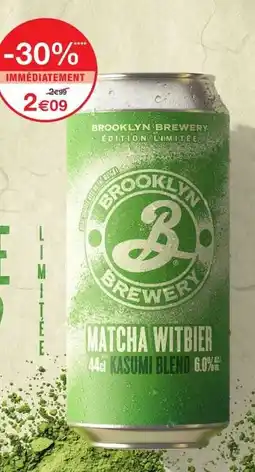 Monoprix BROOKLYN BREWERY MATCHA WITBIER offre