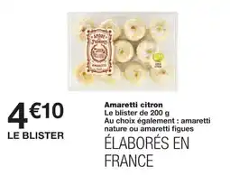 Monoprix Amore Piemonti Amaretti citron offre