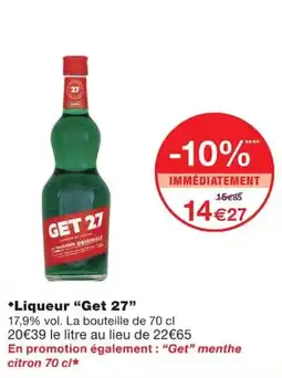 Monoprix GET 27 Liqueur offre