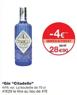 Monoprix Citadelle Gin offre