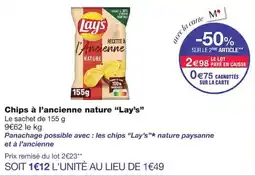 Monoprix Lay's Chips à l'ancienne nature offre