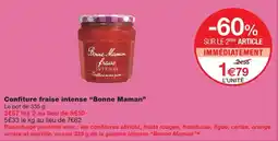 Monoprix Bonne Maman Confiture fraise intense offre