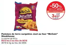 Monoprix McCain Pommes de terre surgelées Just au four offre