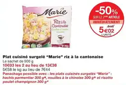 Monoprix Marie Riz à la cantonaise offre