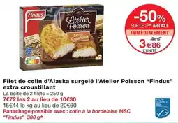 Monoprix Findus Filet de colin d'Alaska offre