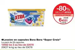 Monoprix Bora Bora Lessive en capsules offre