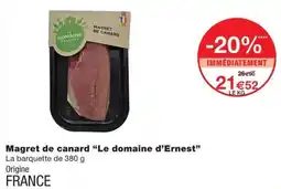 Monoprix Le domaine d'Ernest Magret de canard offre