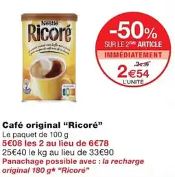 Monoprix Ricoré Café original offre