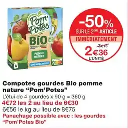 Monoprix Pom'Potes Bio offre