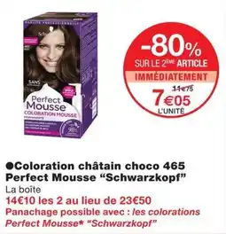 Monoprix Schwarzkopf Perfect Mousse offre